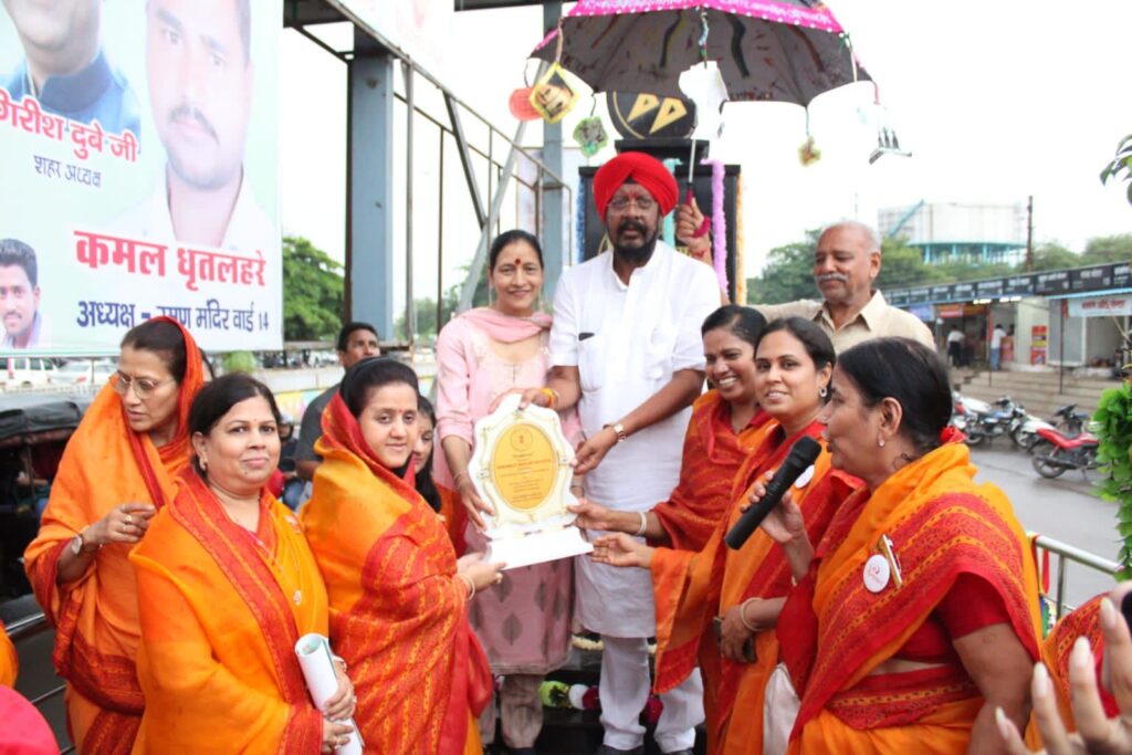 तेरापंथ महिला मंडल द्वारा कन्या सुरक्षा स्तंभ के लोकार्पण समारोह में शामिल हुए विधायक कुलदीप जुनेजा